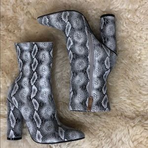 Snake Skin Booties
